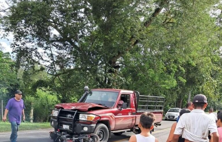 Motociclista muere al impactar de frente contra camioneta en Pantasma, Jinotega