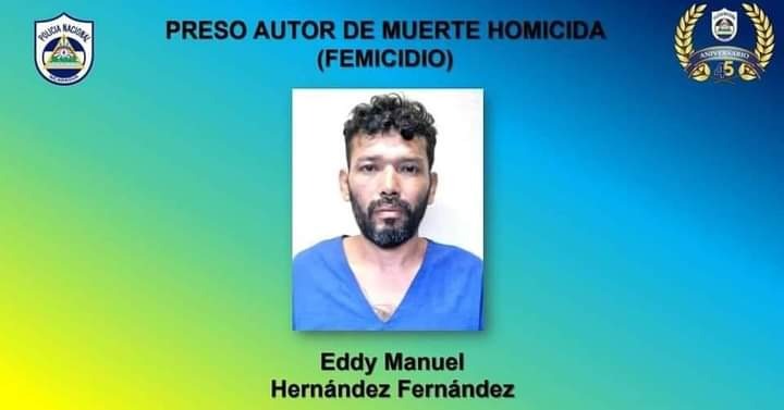 5 de noviembre será audiencia inicial del peligroso delincuente que asesinó a su pareja en Tipitapa