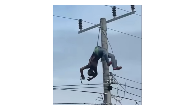 Hombre queda al pie de la tumba al electrocutarse con cable de alto voltaje, en Cárdenas, Rivas