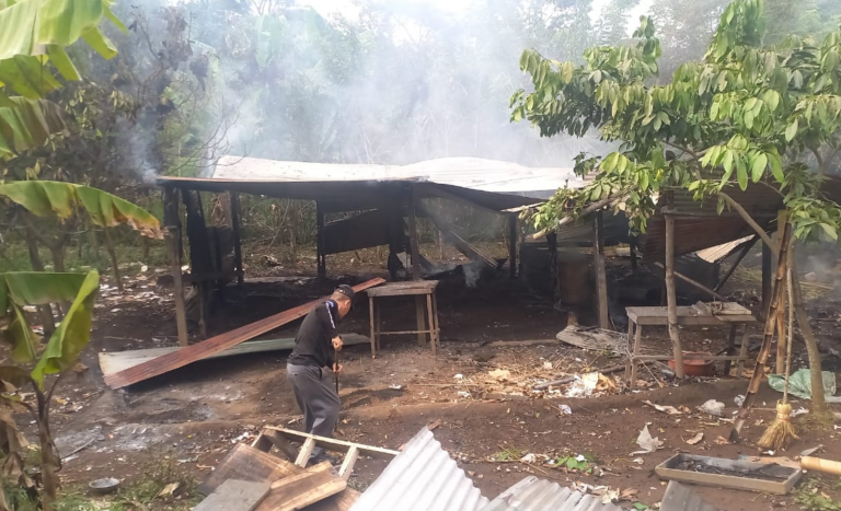 Incendio en taller artesanal de pólvora deja cuantiosas pérdidas económicas en Nandasmo