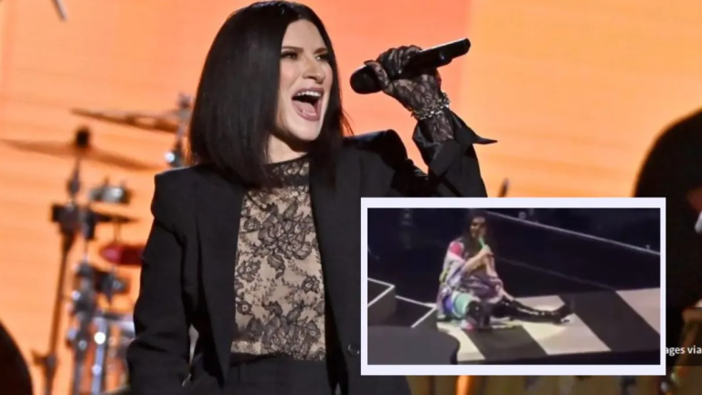 Laura Pausini protagoniza caída en concierto y demuestra su profesionalismo