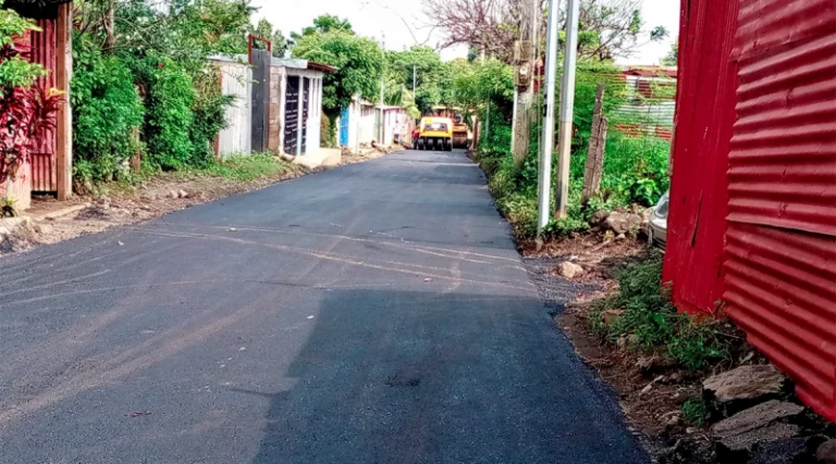 Alcaldía de Managua invierte 11 millones en pavimentación del barrio Nueva Sabana Grande