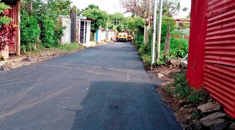 Transformación vial en Managua: pavimentación en Nueva Sabana Grande