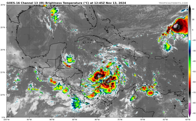 Centro Nacional de Huracanes vigila posible formación de tormenta tropical en el Mar Caribe