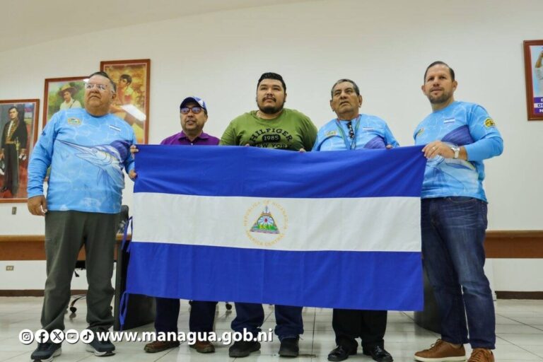 Abanderan delegación de Nicaragua que participará en Torneo Internacional de Caza y Pesca