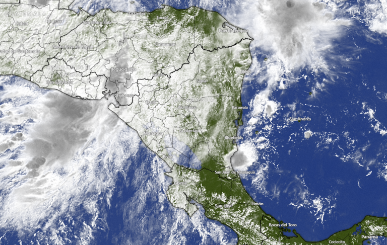 INETER pronostica lluvias intensas y vientos fuertes para Nicaragua este domingo