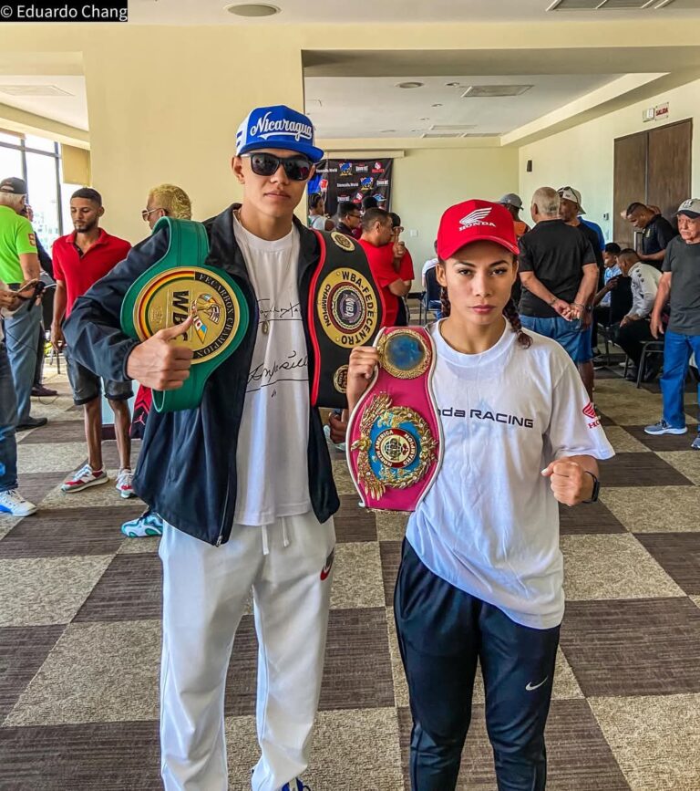 «La Colocho» Ortega y «Manimal» Aguirre están listos para defender sus títulos mañana en Panamá