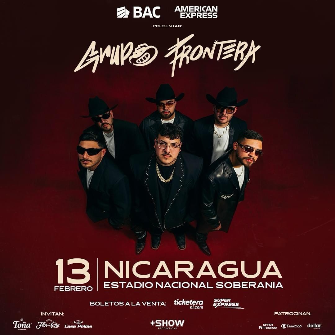 Confirman concierto de Grupo Frontera en Nicaragua en febrero 2025 - La