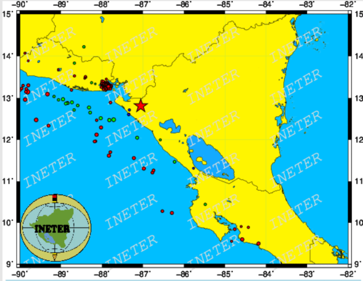 Sismo de magnitud 4.1 estremece faldas del volcán San Cristóbal