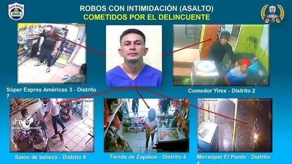 Capturado delincuente: Álvaro Isaías Orozco Polanco | Robos con intimidación en Managua