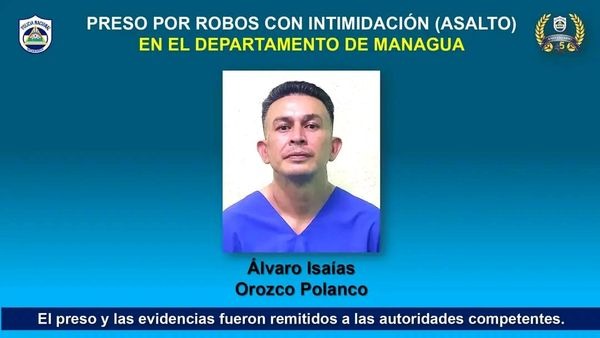 Capturado el delincuente Álvaro Isaías Orozco Polanco