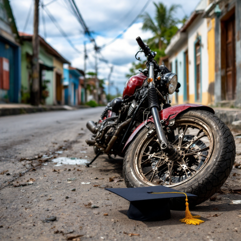 Motociclista ebrio pierde la mitad de su oreja al derrapar en La Libertad, Chontales