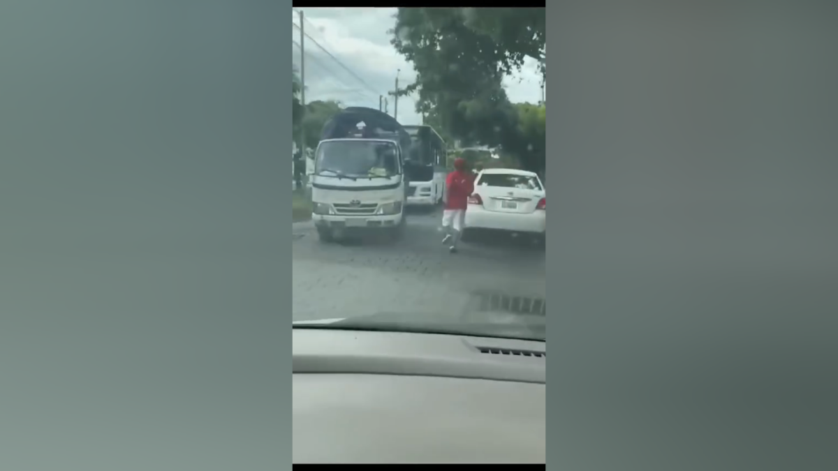 Delincuente huyendo con celular robado frente a RUPAP