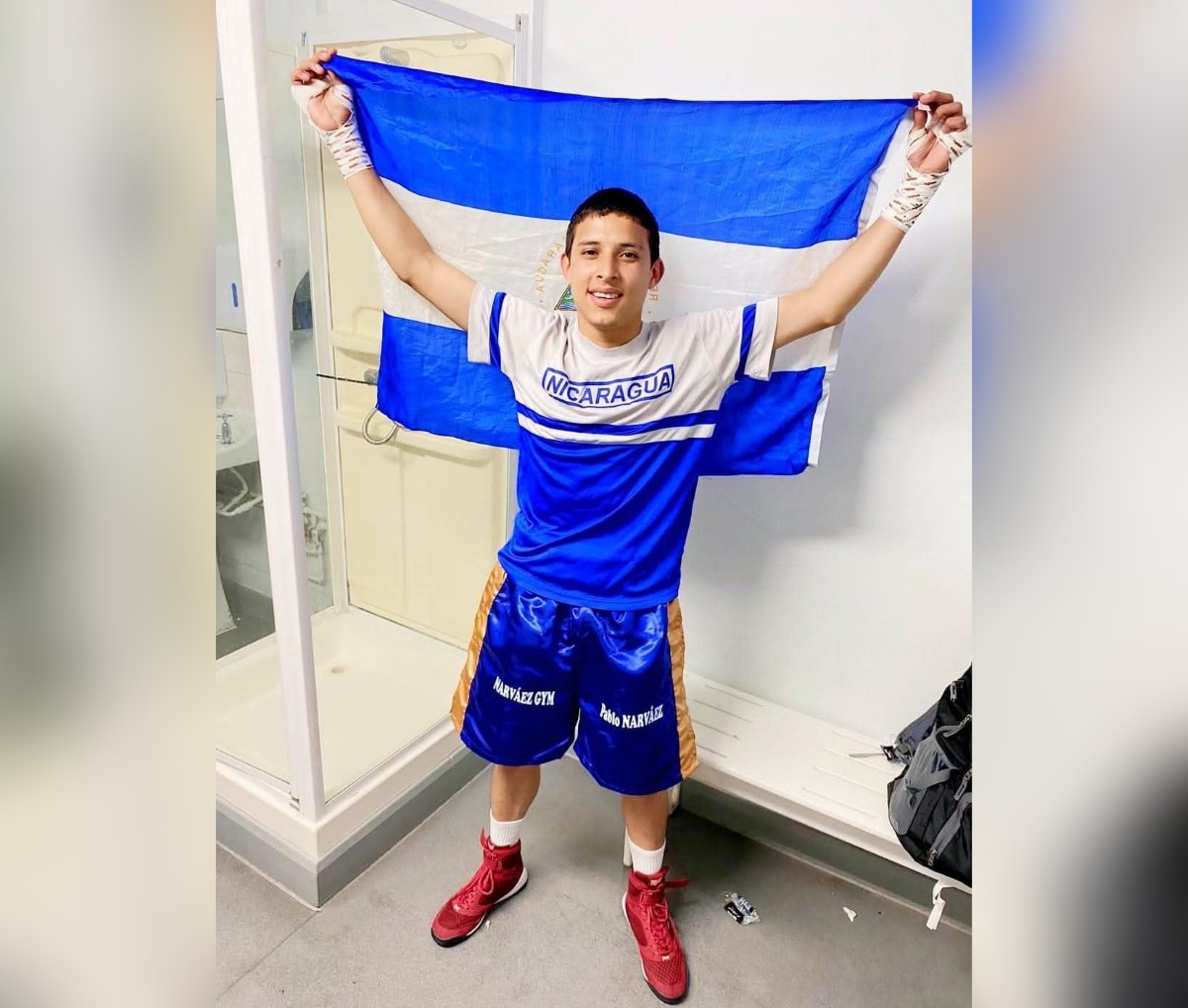 El boxeador nicaragüense Bryan Orlando Castro Silva