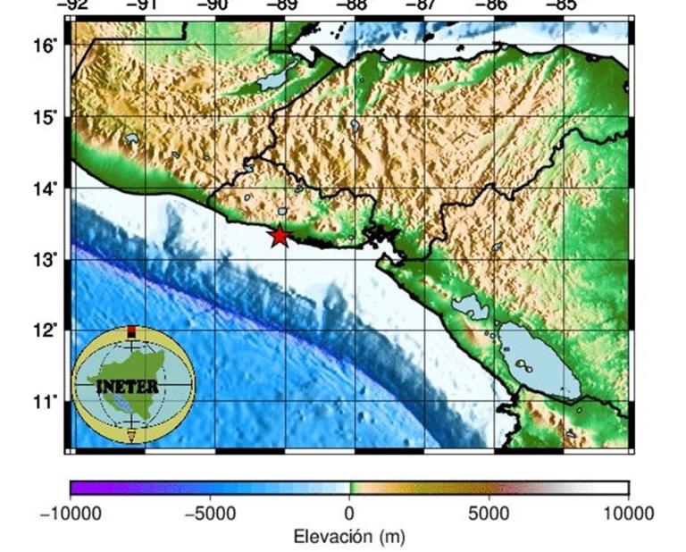Fuerte sismo frente a El Salvador es sentido en el Pacífico de Nicaragua