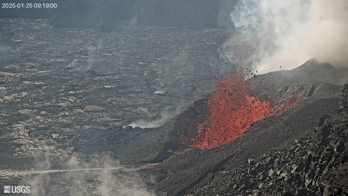 Sexta fase de la erupción del volcán Kilauea en Hawái