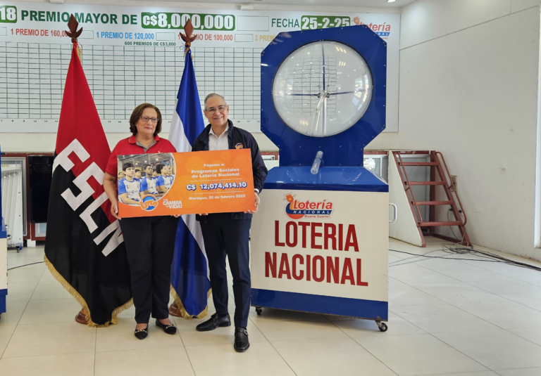 Loto entrega más de 12 millones a programas sociales de Lotería Nacional