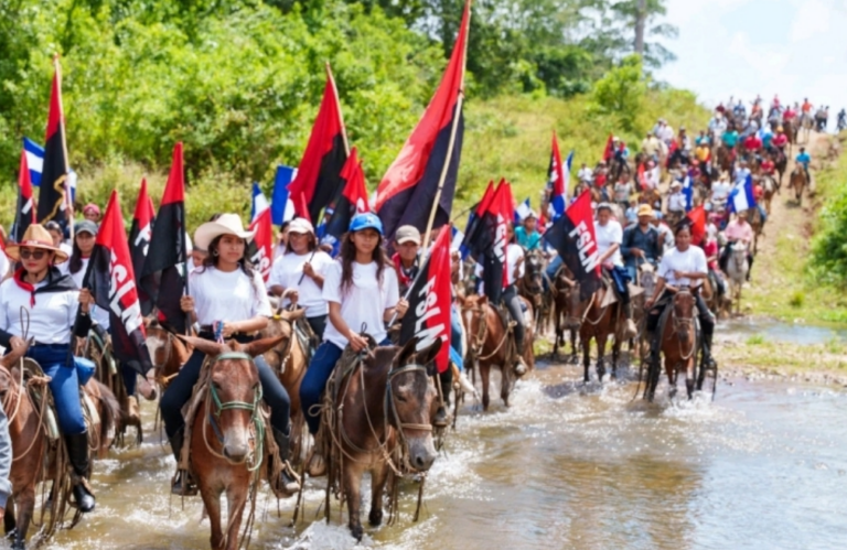 Militancia conmemora 91 años de la inmortalidad de Sandino en Siuna