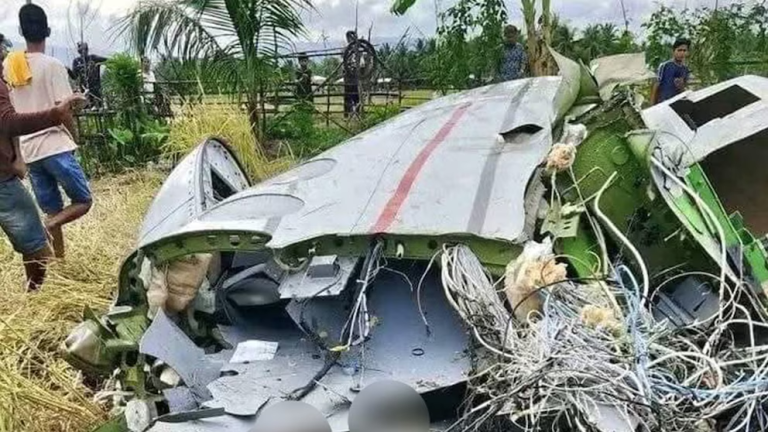 Avión del Ejército de EE.UU. se estrella en Filipinas causando 4 víctimas mortales