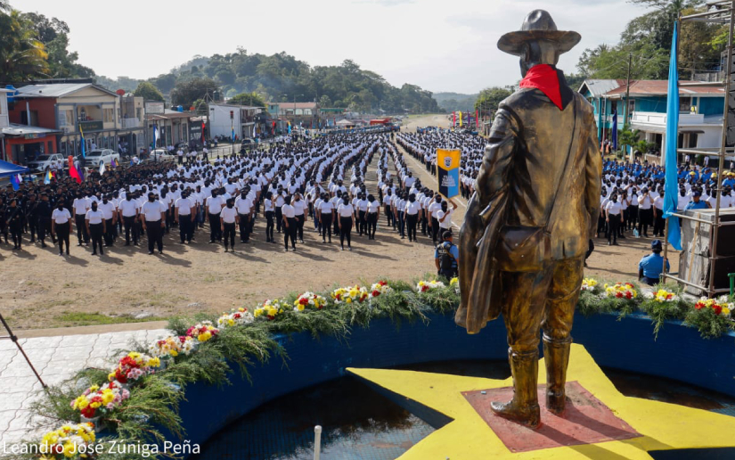 Juramentación histórica de la Policía Voluntaria en Siuna