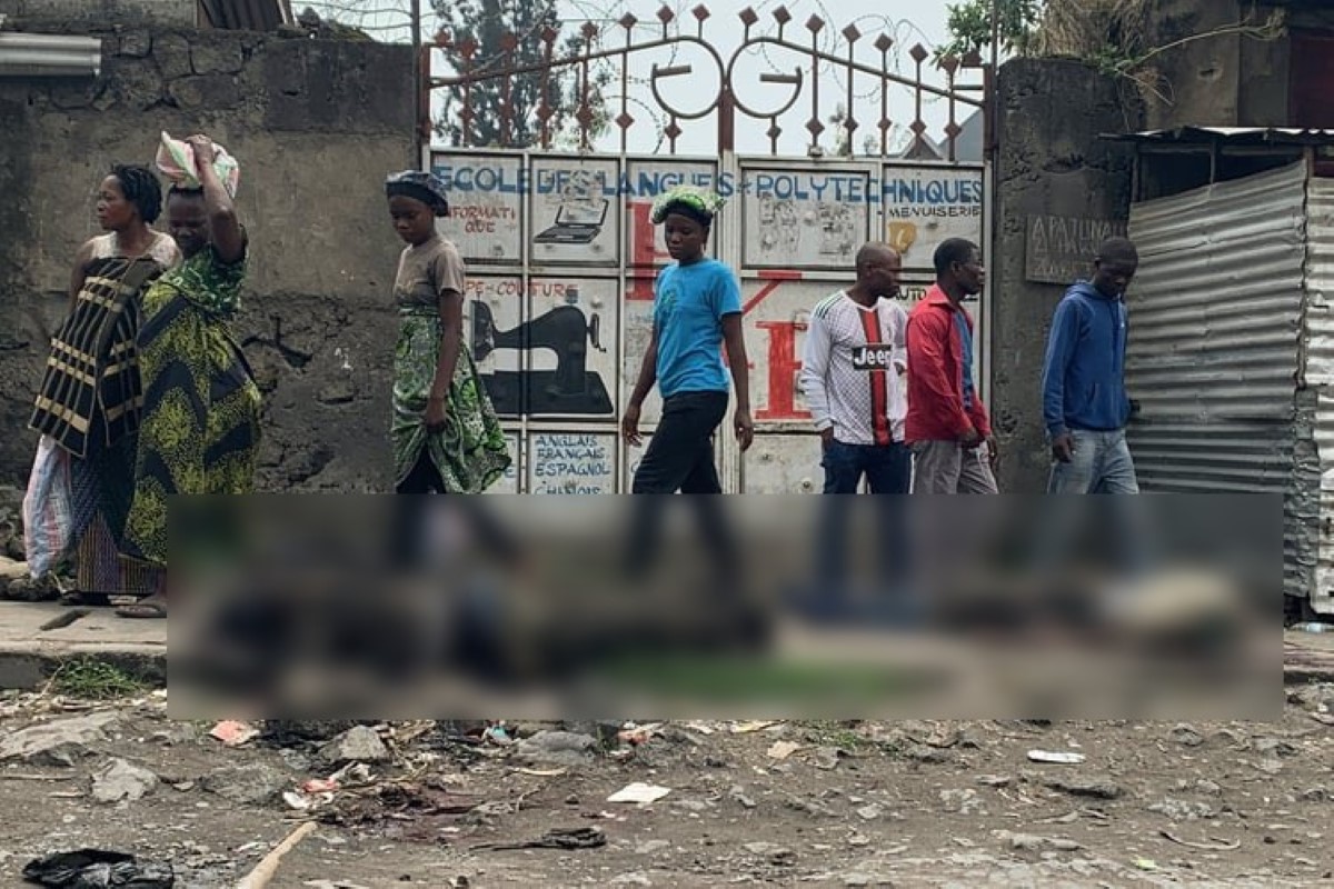 Imagen de los cuerpos de soldados congoleños en la ciudad de Goma