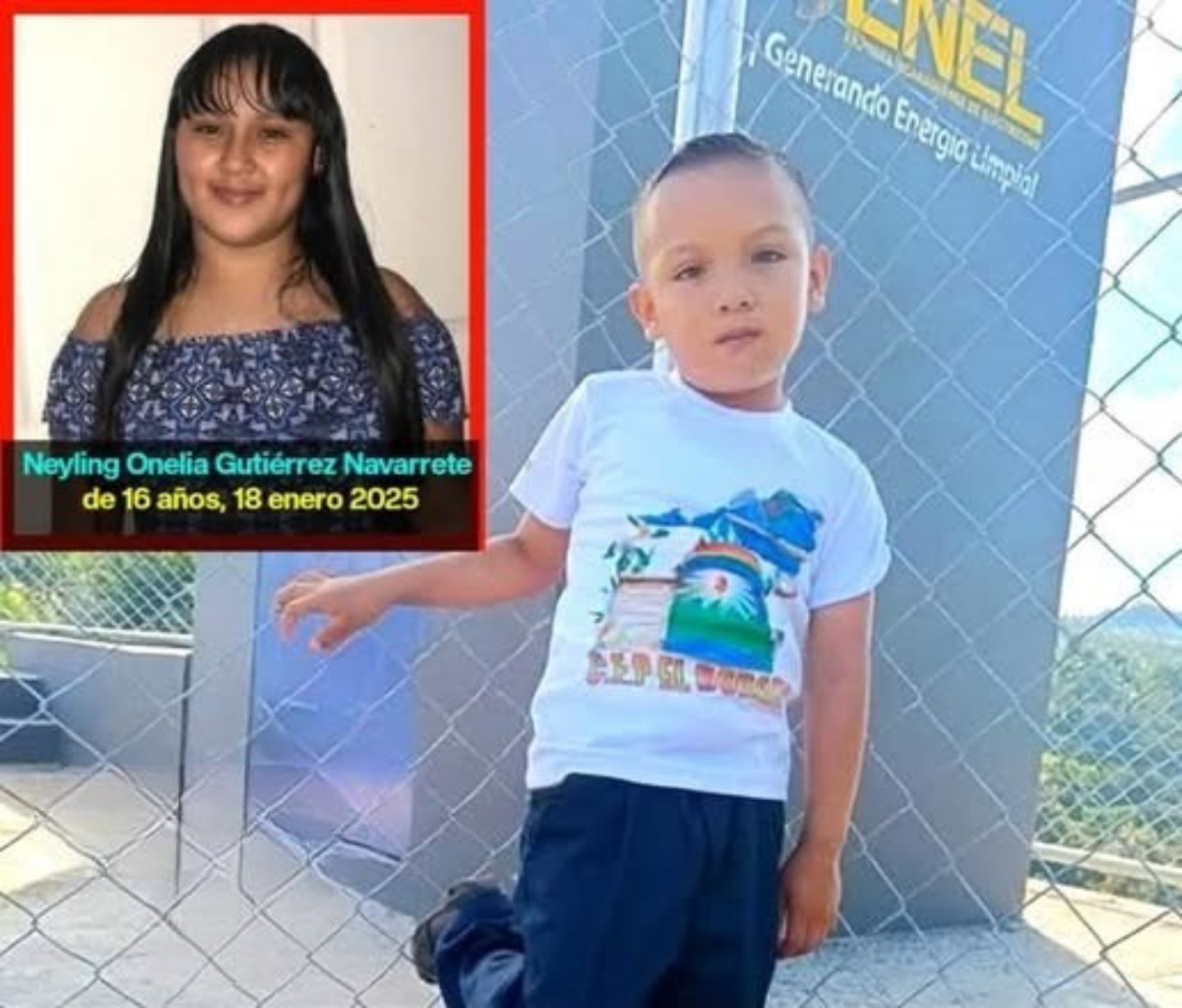 Lester Osmany Alvarado Navarrete y su hermana Neylin Gutiérrez Navarrete