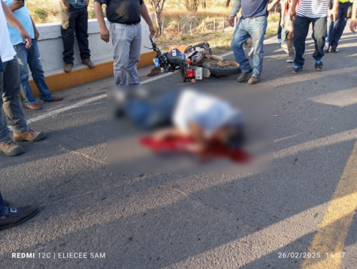 Fallece motociclista Eligio Marenco en accidente mortal en Boaco