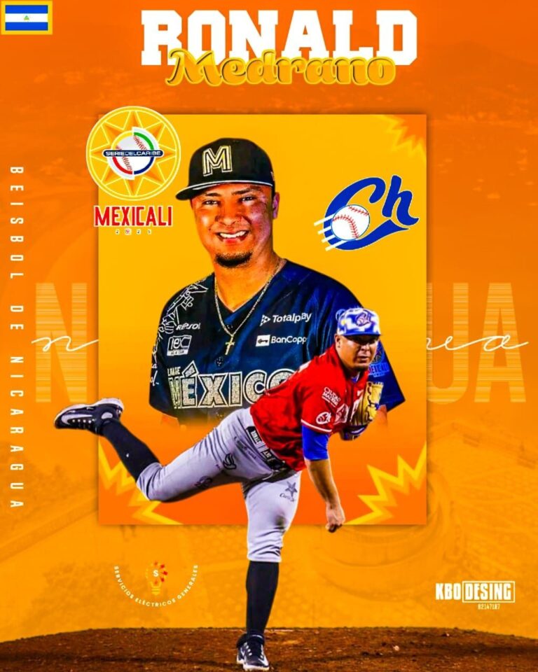 Ronald Medrano hace historia  primer nica en ganar un juego en serie del Caribe