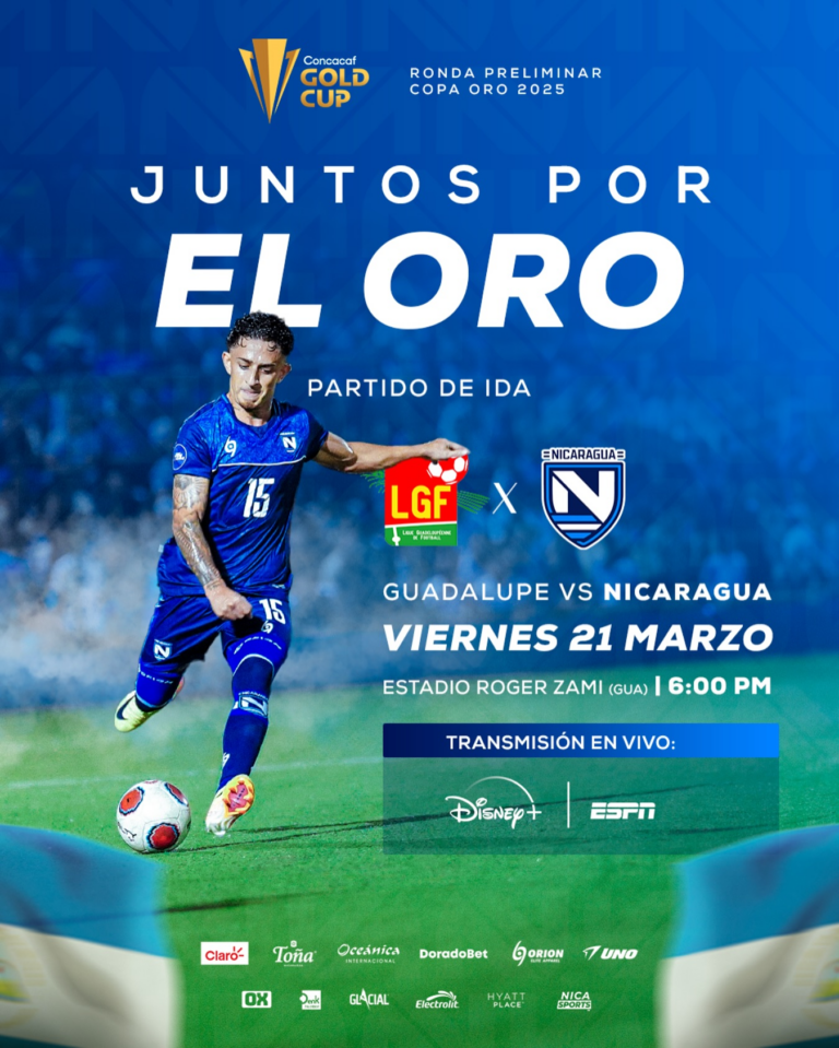 El camino hacia la Copa Oro 2025 comienza este viernes para Nicaragua y Guadalupe