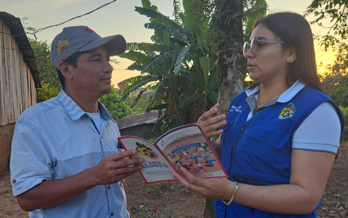 El Ayote - Chontales: Realizamos Visitas domiciliares, promoviendo la práctica de de valores para la prevención de la violencia en todas las formas