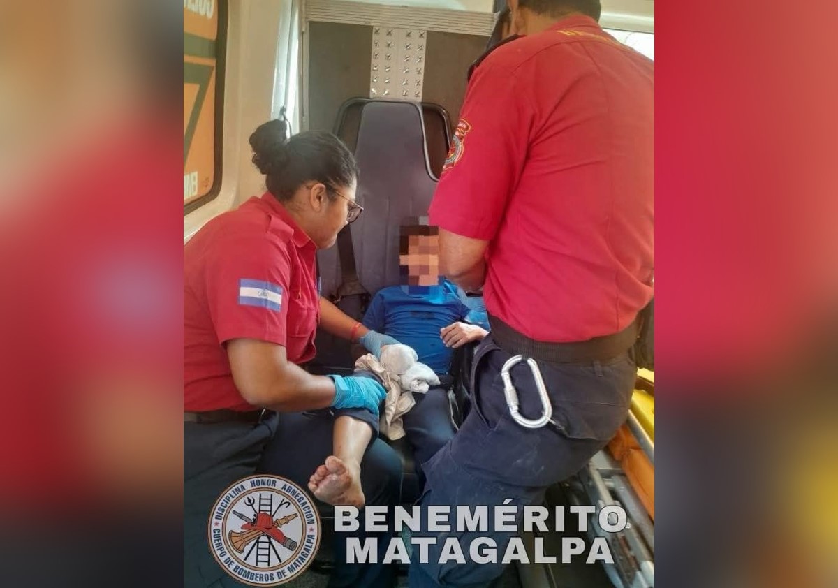 Niño de 7 años pierde dos dedos al explotar bomba en Matagalpa. Foto cortesía Benemérito de Matagalpa