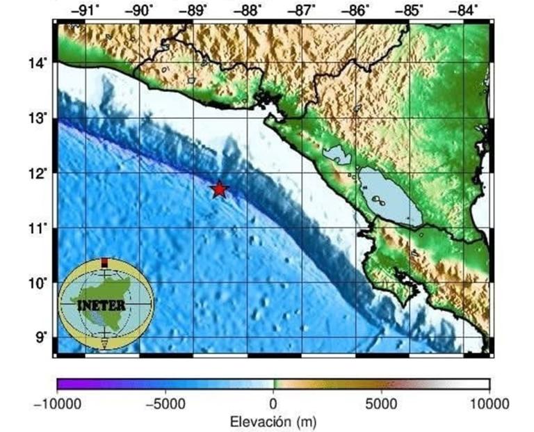 Sismo de magnitud 4.1 sacude el occidente de Nicaragua