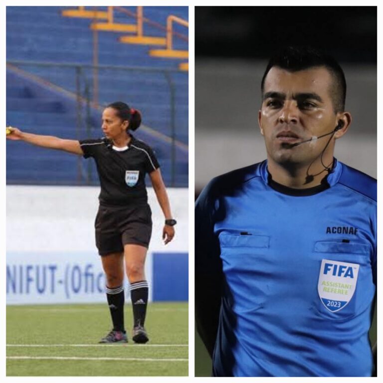 Tatiana Guzmán y Henry Pupiro: árbitros nicaragüenses listos para hacer historia en el Mundial de Clubes