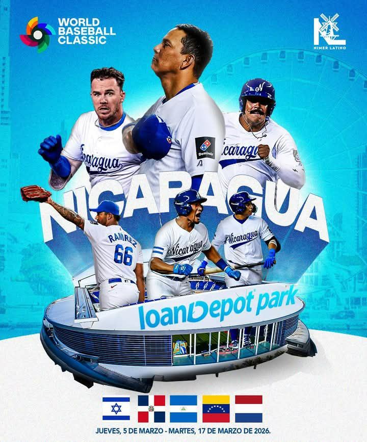 Nicaragua estarà en el grupo D en Miami en el pròximo clàsico Mùndial de Bèisbol 2026