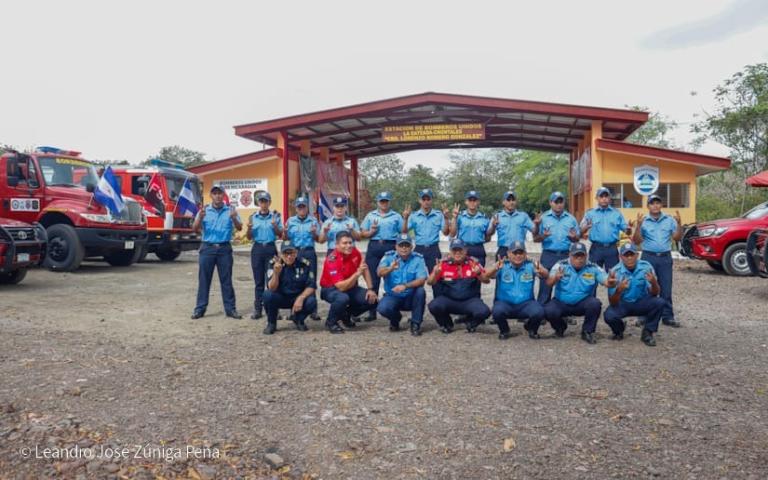 Inauguran en La Gateada la estación de Bomberos Unidos número 226 de Nicaragua