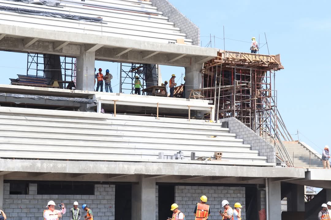 Avance del estadio Chocorrón Buitrago al 70% en Managua