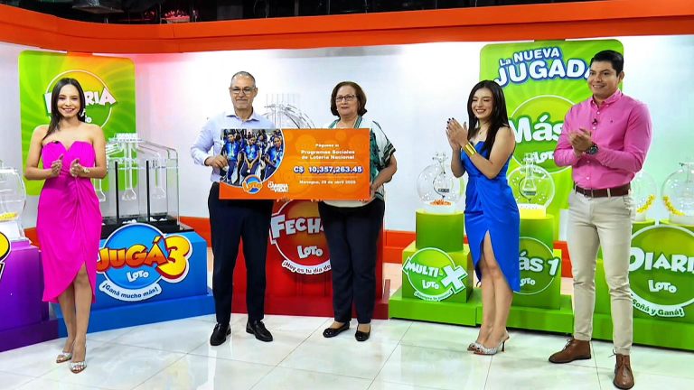 Loto entrega más de 10 millones de córdobas Lotería Nacional