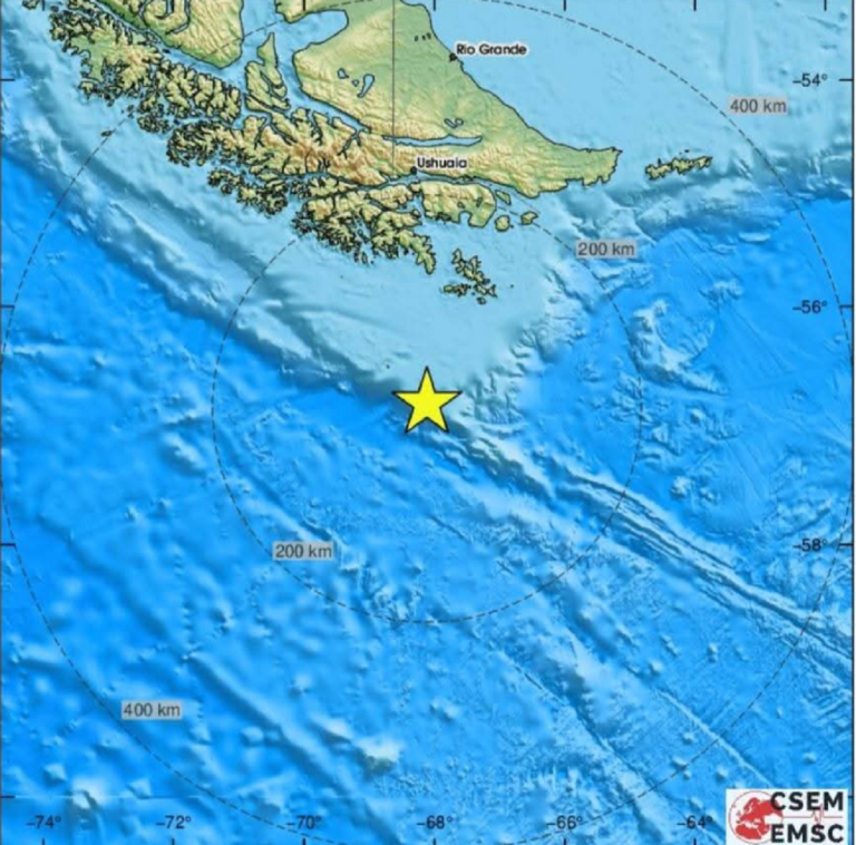 Alerta de tsunami tras terremoto de magnitud 7,5 cerca de Chile y Argentina
