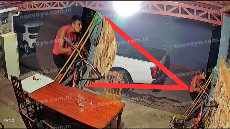 Cámara de seguridad graba a delincuente que robó fuerte cantidad de dinero en Carazo
