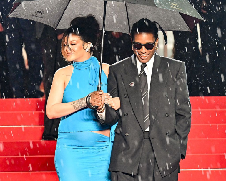 Rihanna deslumbra en Cannes junto a A$AP Rocky