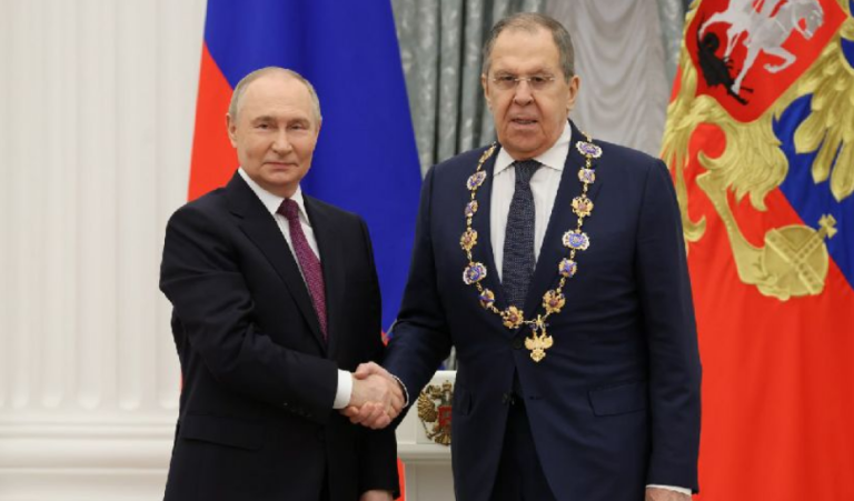 Canciller de Nicaragua felicita al Compañero Serguéi Lavrov por recibir la Orden de San Andrés Apóstol el Primer Llamado