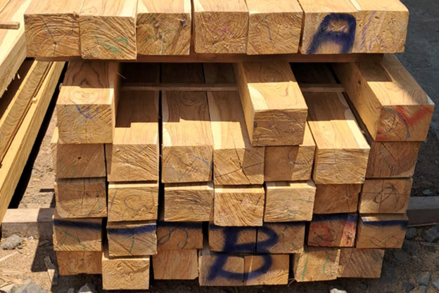 Madera para ser comercializada