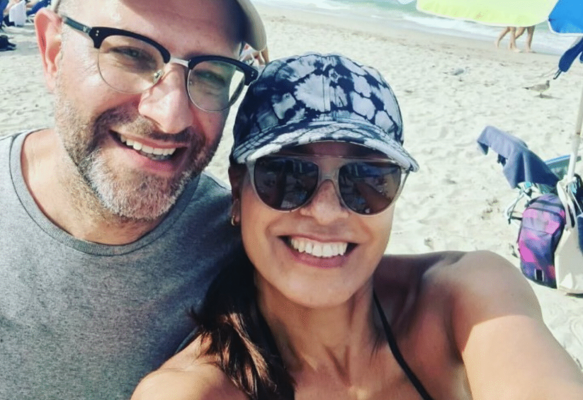 Laura Leguizamón y su esposo