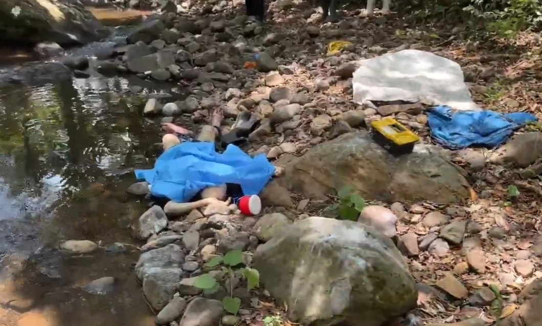 Así fue encontrado el hombre