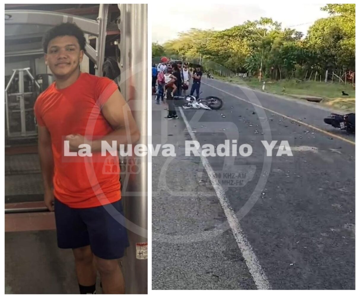 Trágico choque entre motociclistas en Somotillo