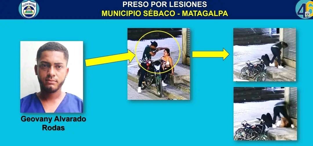 Agresión en Sébaco: Capturan a Geovany Alvarado Rodas