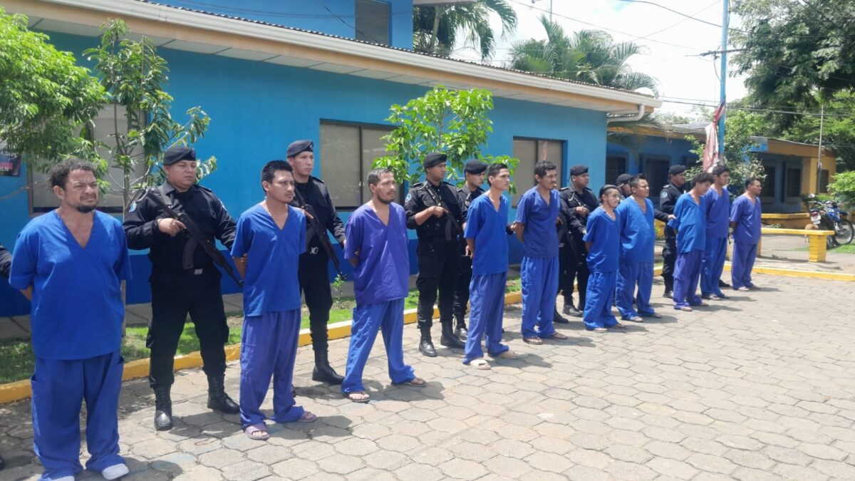Capturados en Masaya: 10 delincuentes y narcotraficantes