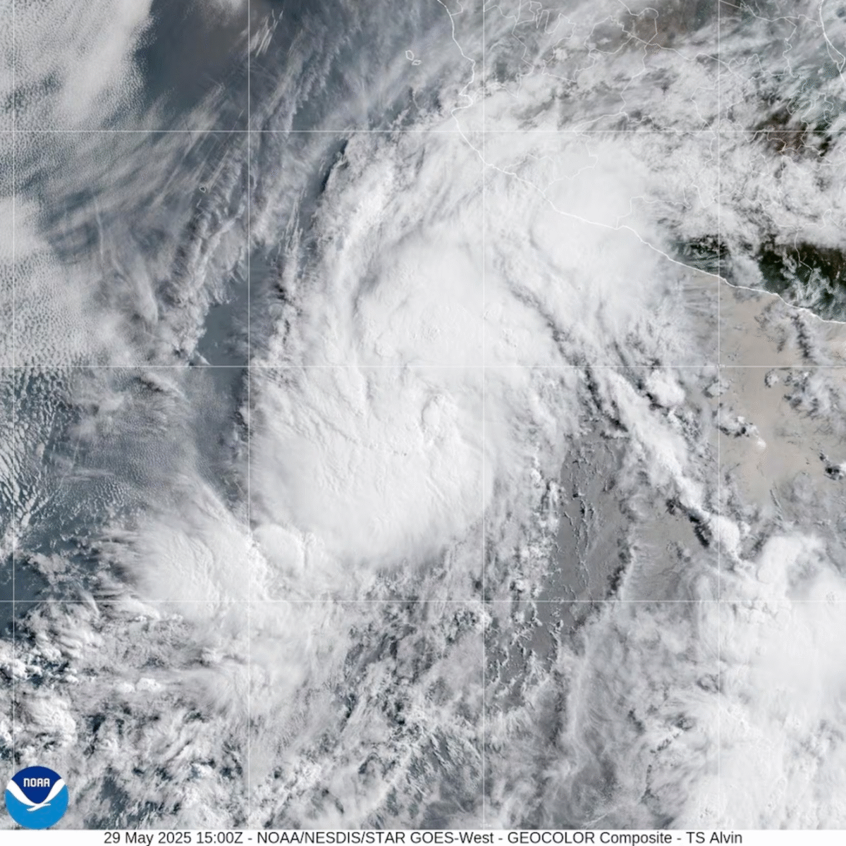 Tormenta tropical Alvin: primer ciclón de la temporada