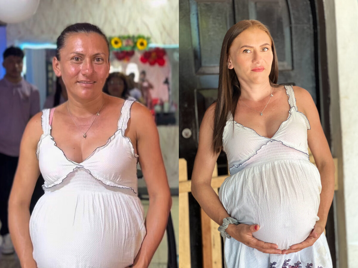 Victoria del Carmen Bermúdez Bermúdez (antes y después)
