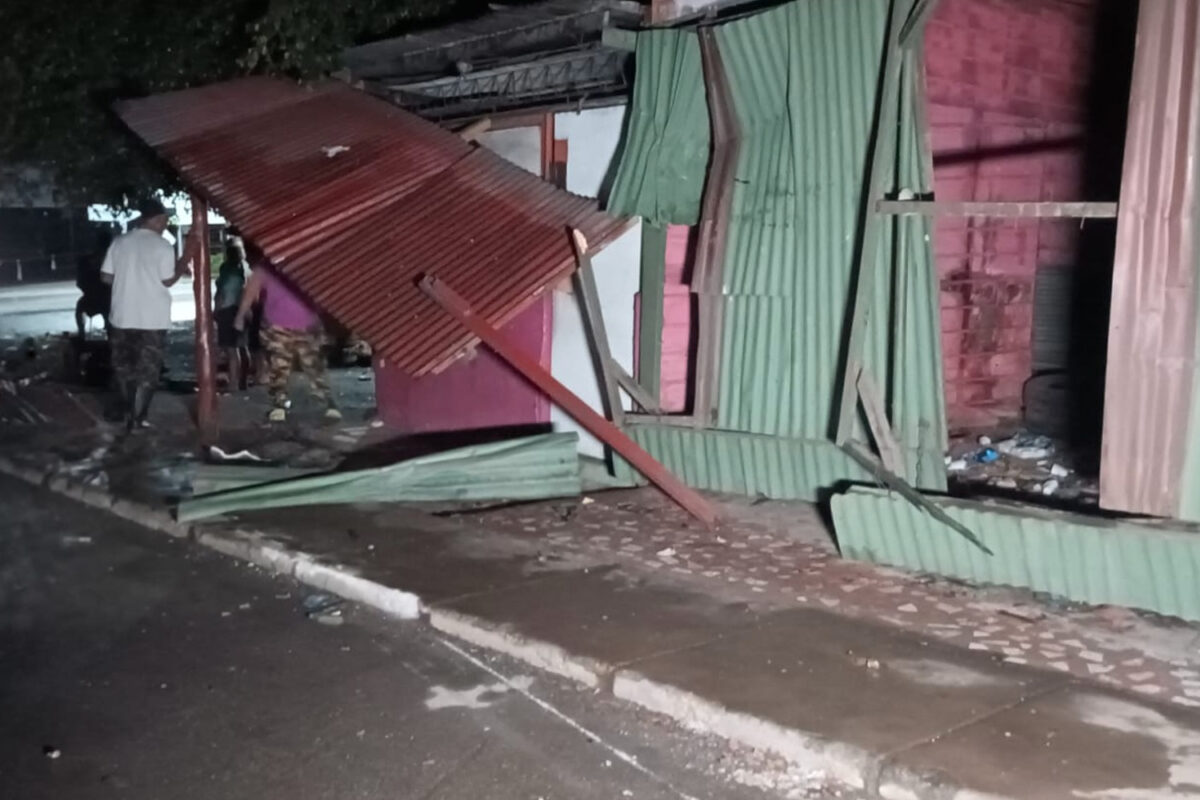 Este tramo quedó completamente destrozado